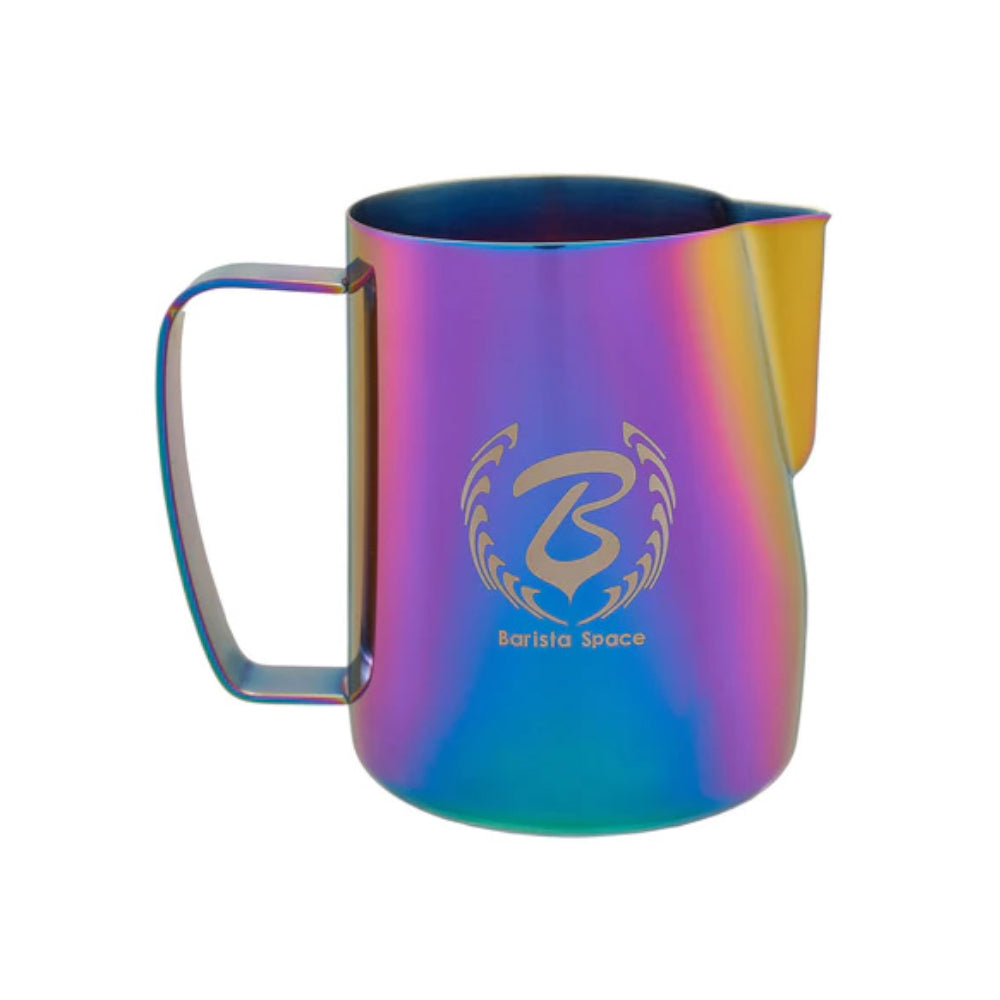 Barista Space Pitcher Multi Color 450ml stainless steel milk frothing pitcher with handle