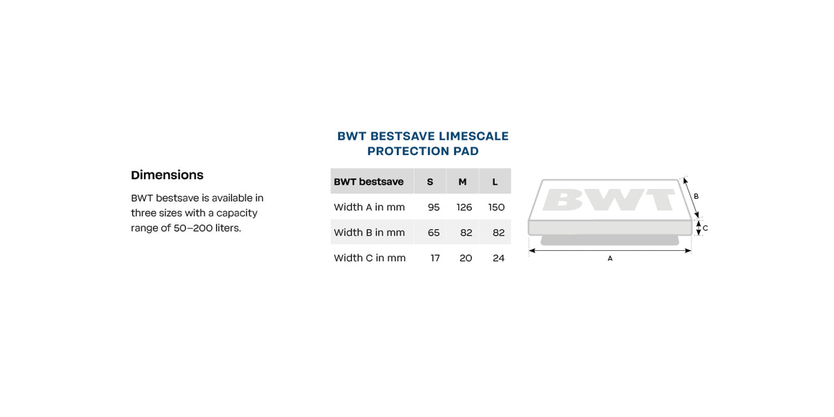 BWT Bestsave Limescale Pad L
