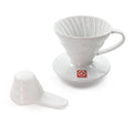 Hario V60 Ceramic Dripper White - Que Coffee