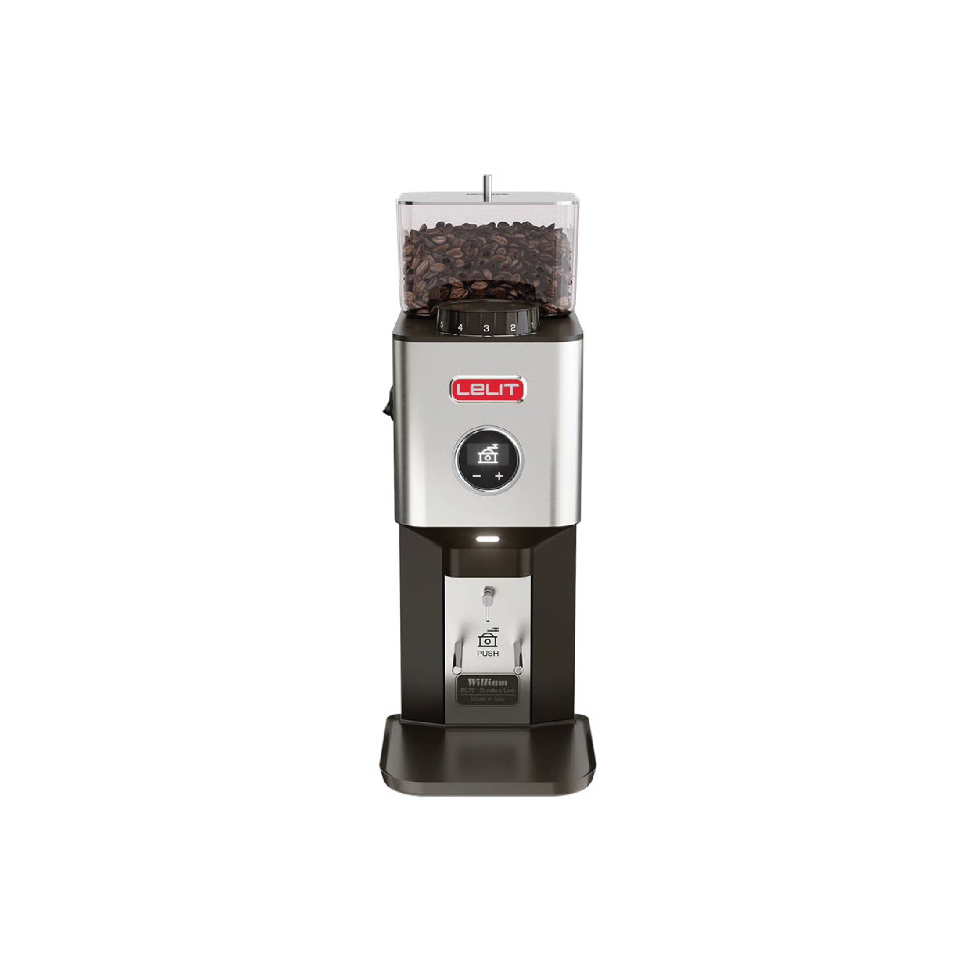 Lelit William Coffee Grinder Brushed Stainless Steel