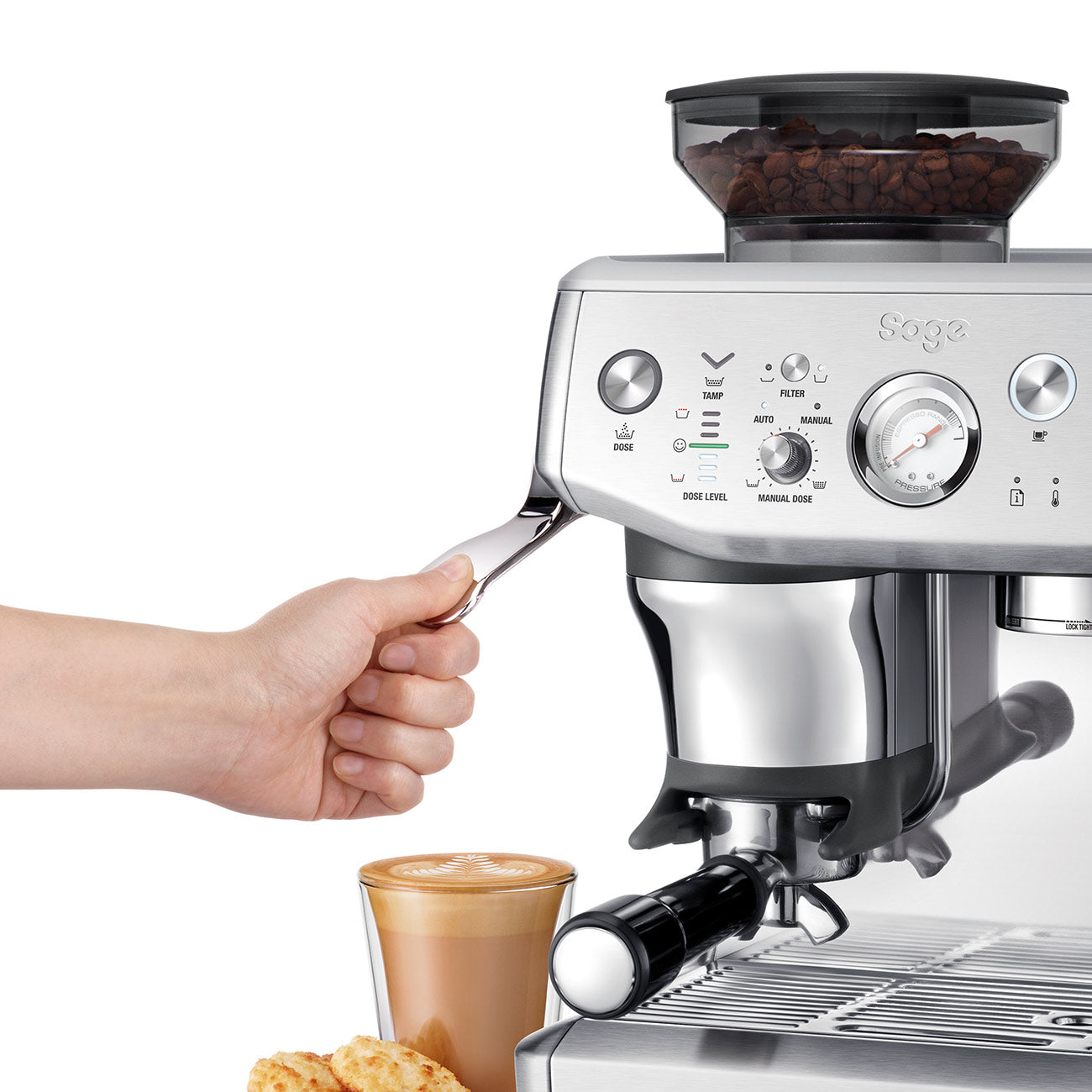 Sage the Barista Express™ Impress Coffee Machine - Que Coffee