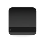 Acaia Lunar 2021 black digital scale with sleek square design and touch controls