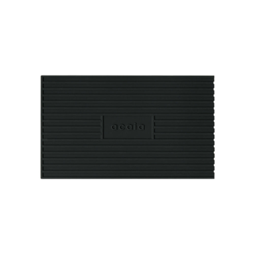 Acaia Pearl 2021 black silicone scale mat with textured surface for coffee weighing