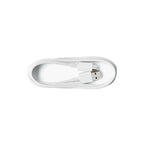 White USB charging cable for Acaia Pearl 2021 scale with standard and micro connectors