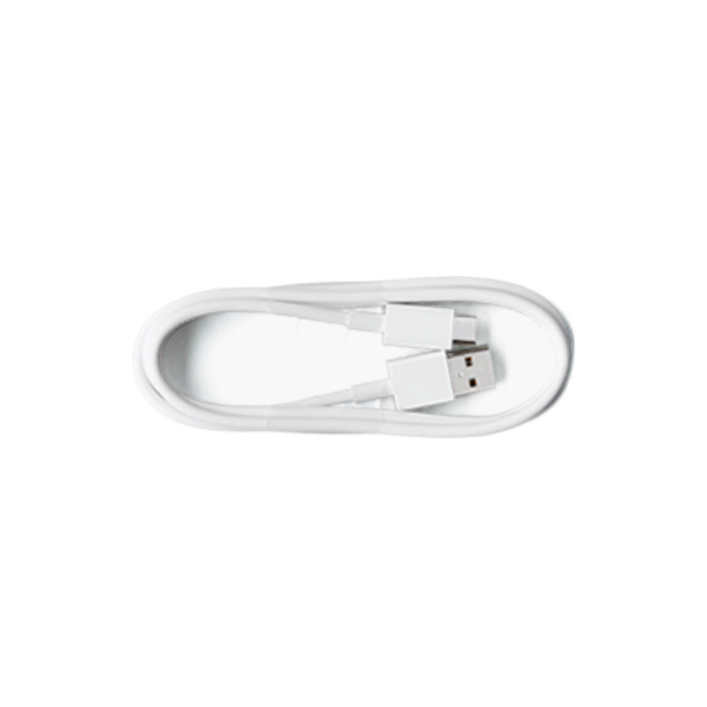White USB charging cable for Acaia Pearl 2021 scale with standard and micro connectors