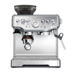 Breville Sage the Barista Express stainless steel espresso machine with built-in grinder and steam wand