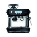 Breville Sage the Barista Pro espresso machine in black with integrated grinder and steam wand