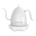Brewista Artisan Gooseneck Kettle 600ml in white with digital base and ergonomic handle