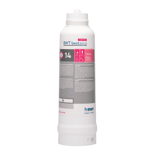 BWT Bestaqua 14 Premium Filter water solution cartridge with white and gray design