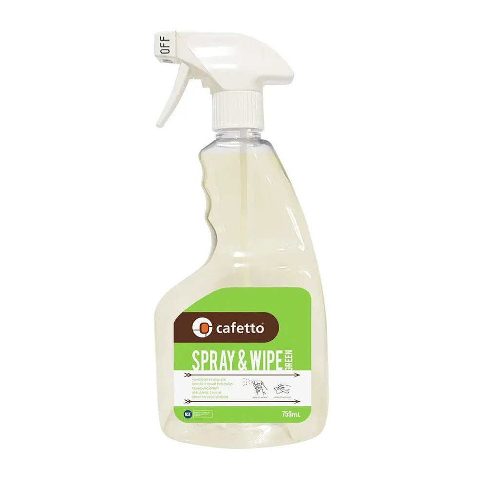 Cafetto Spray and Wipe 750ml cleaning spray bottle with trigger dispenser for easy use