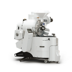 Coffee-Tech Engineering Stingray 7kg with Auto Doors and Profiler white coffee roastery machine on black background