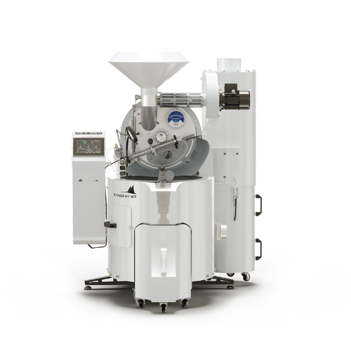 Coffee-Tech Engineering Stingray 7kg with Auto Doors and Profiler white industrial coffee roastery machine