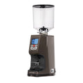 Eureka Atom Specialty 75 coffee grinder machine with digital display and clear bean hopper