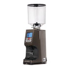 Eureka Atom Specialty 75 coffee grinder machine with digital display and clear bean hopper