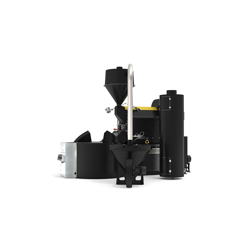 Coffee-Tech Engineering Ghibli R60 commercial coffee roaster in black with industrial design