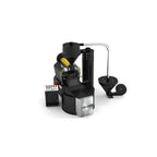 Ghibli R60 commercial coffee roaster by Coffee-Tech Engineering in black with control panel and exhaust system