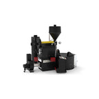 Ghibli R60 commercial coffee roaster by Coffee-Tech Engineering with black and yellow industrial design