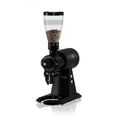 Mahlkoenig EK43 S black coffee grinder machine with clear bean hopper and adjustable grind settings