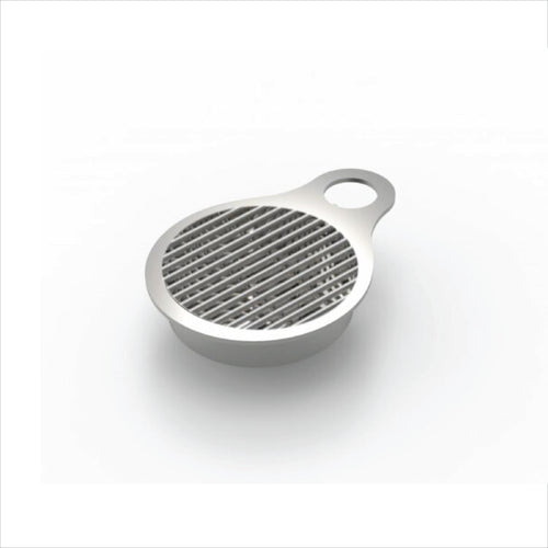 Marco Drip Tray stainless steel round design with handle and grid surface for liquid collection