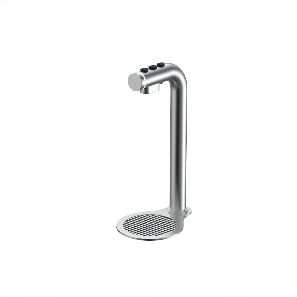 Marco FRIIA HCS Plus under counter boiler tap with stainless steel finish and drip tray