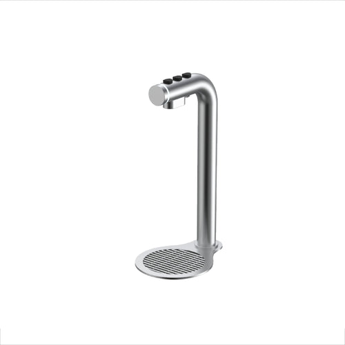 Marco FRIIA HCS Plus under counter boiler tap with stainless steel finish and drip tray