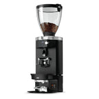 PUQ Press M5 GEN 5 automatic tamper in black with clear bean hopper for espresso coffee preparation