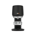 PUQ Press MINI GEN 6 automatic tamper with sleek black and silver design for professional espresso preparation