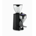 Rocket Espresso Fausto coffee grinder in black with clear bean hopper and digital controls