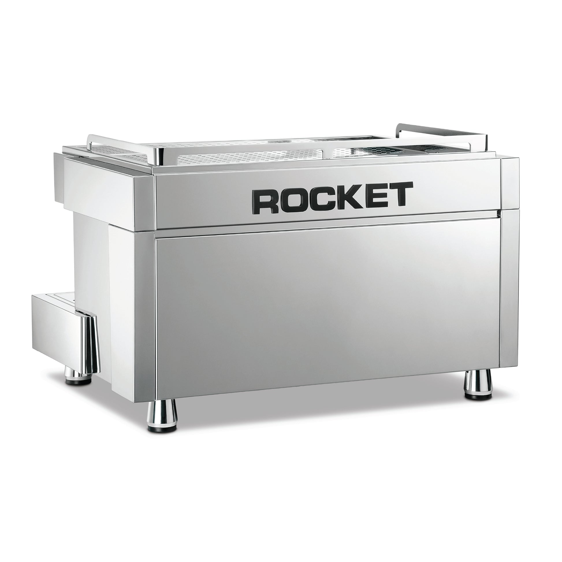 Rocket Espresso RE A TIMER professional espresso machine in polished stainless steel by Rocket Espresso Milano