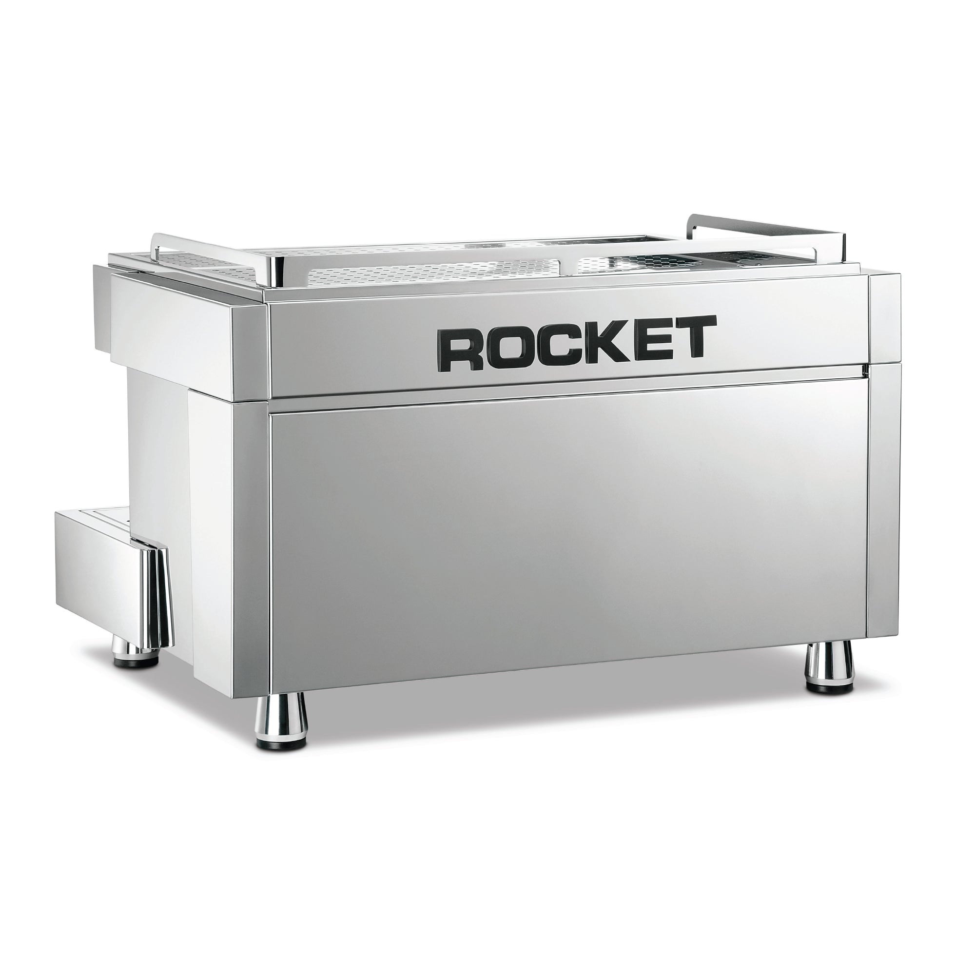 Rocket Espresso RE A TIMER professional espresso machine in polished stainless steel by Rocket Espresso Milano