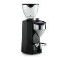 Rocket Espresso Super Fausto black coffee grinder with clear bean hopper and digital display