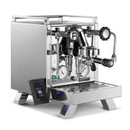 Rocket R58 Cinquantotto espresso machine by Rocket Espresso Milano in polished stainless steel with dual pressure gauges
