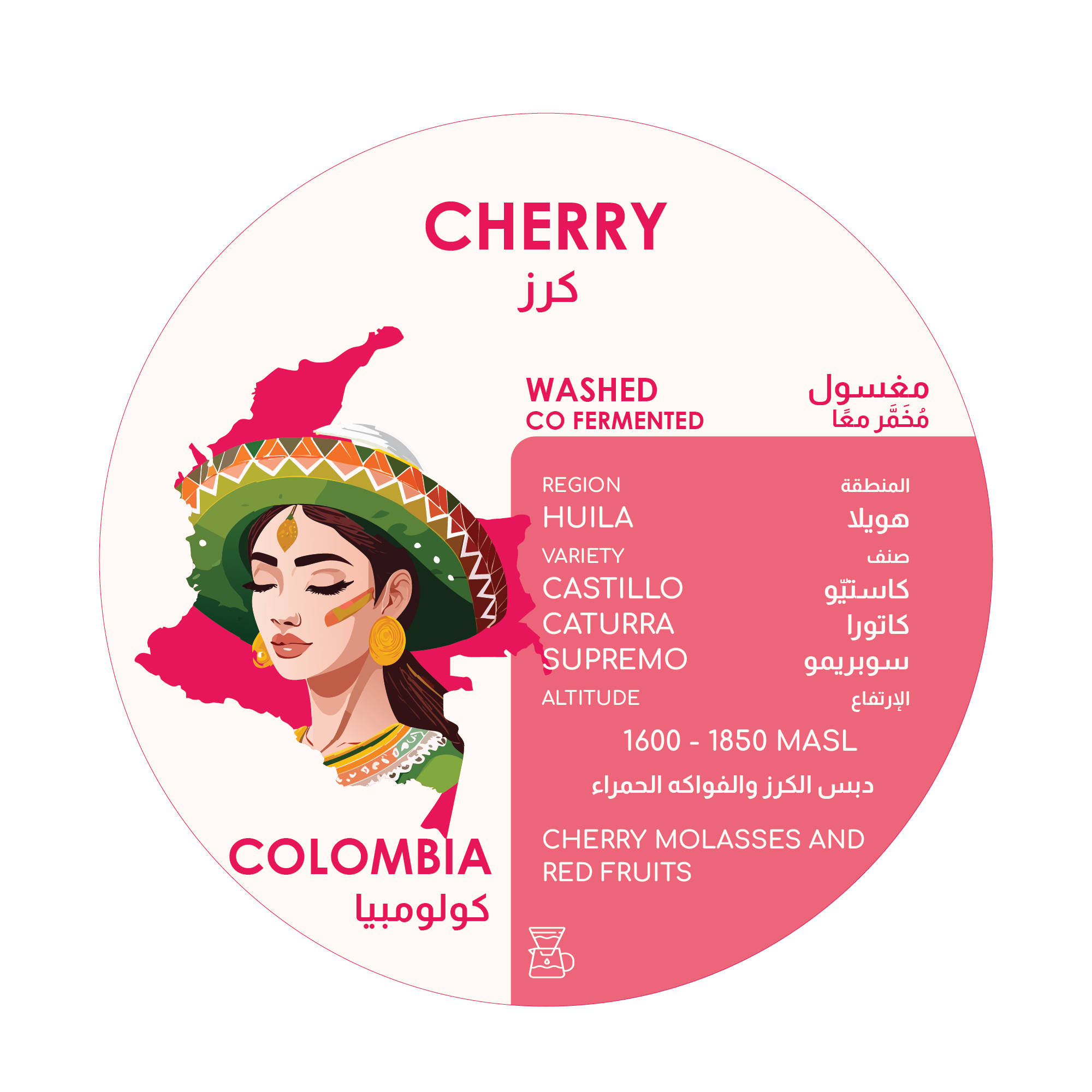 Herder Coffee Roastery Cherry Colombia