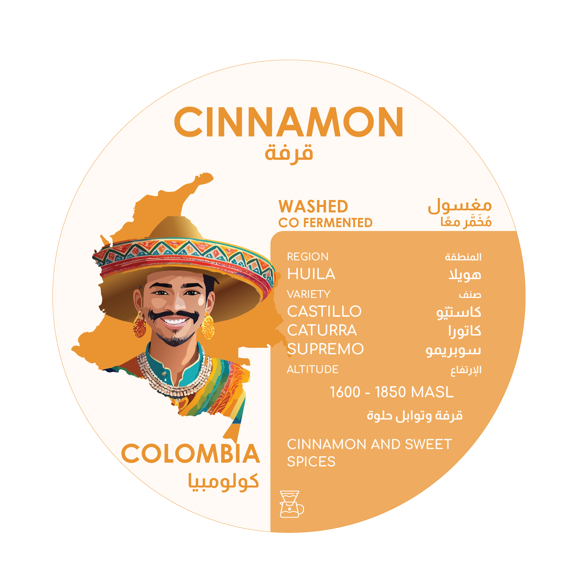 Herder Coffee Roastery Cinnamon Colombia