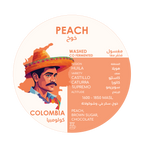 Herder Coffee Roastery Peach Colombia - Que Coffee