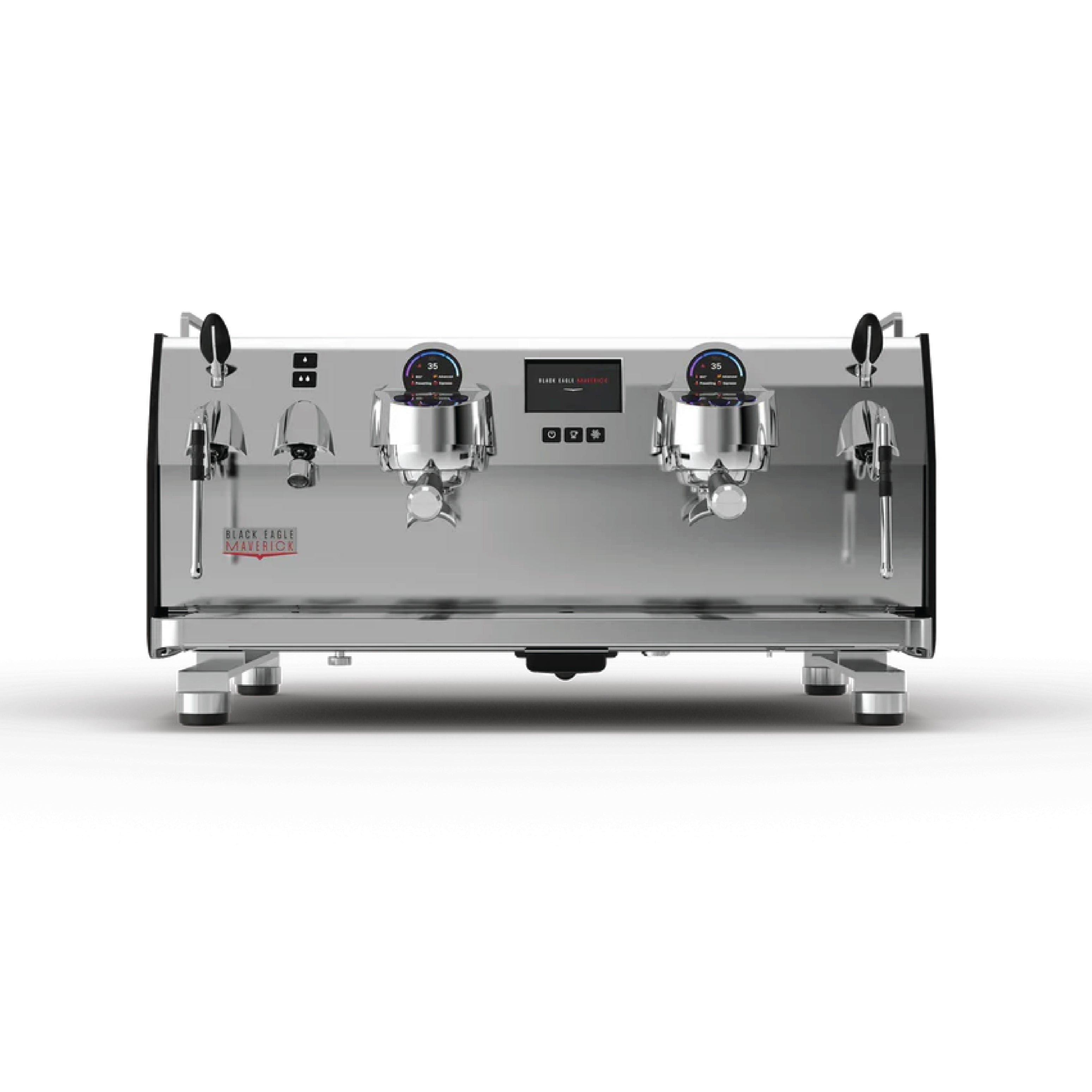 Victoria Arduino Black Eagle Maverick espresso machine with dual group heads and sleek stainless steel design