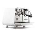 Victoria Arduino E1 Prima EXP Pure Brew espresso machine with sleek white and chrome design